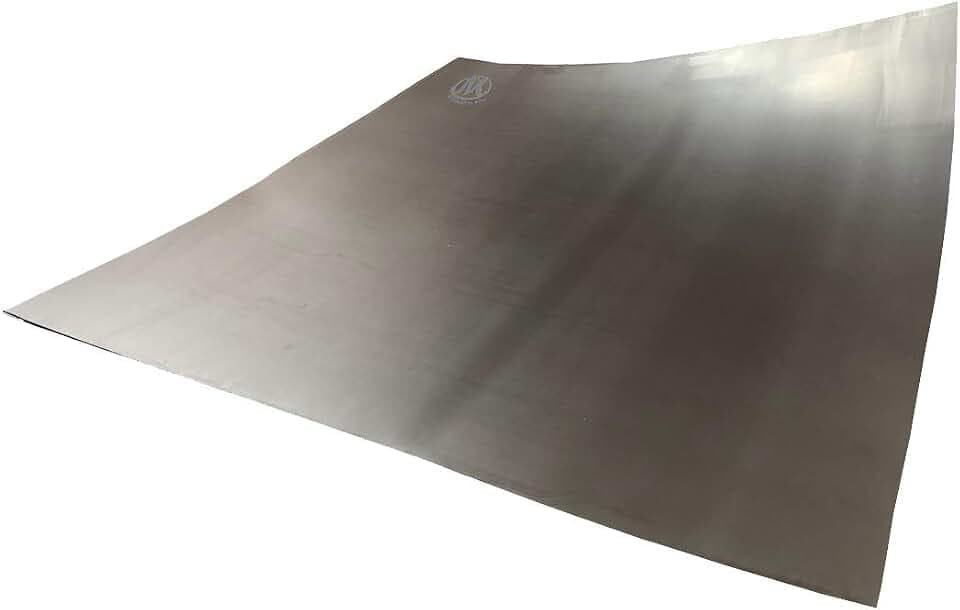 Flexible Graphite Sheet Gasket, Plain Homogenous, No Insert, 1/8" x 18" x 18", High Temperature Chemical Resistant