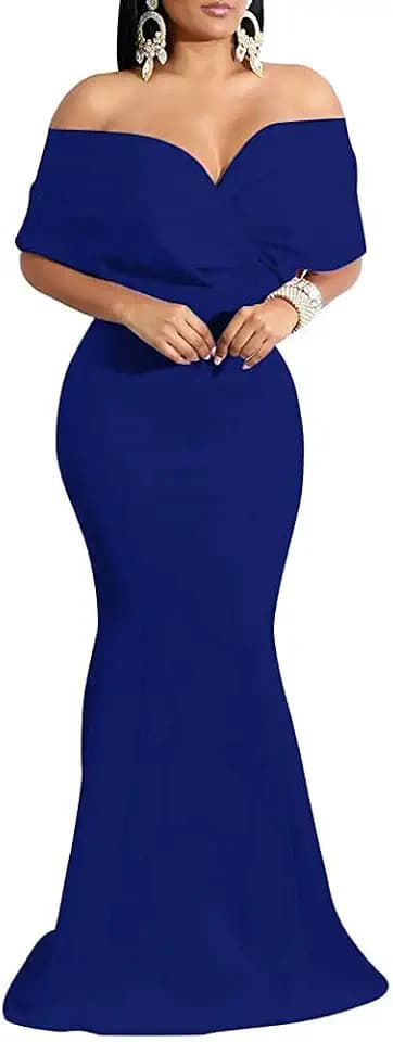 sexycherry Formal Dresses for Women Off The Shoulder Mermaid Evening Gowns