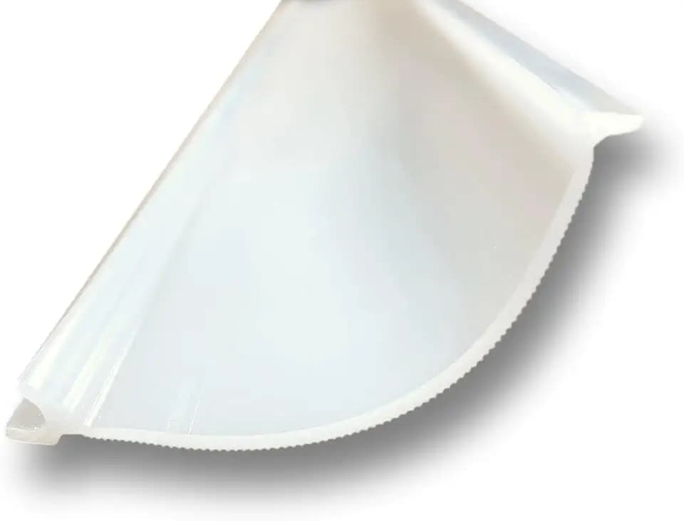 Beam Lighting Under Cabinet Light Cover Replacement | White Ribbed Acrylic Diffuser (for UC8, 18")