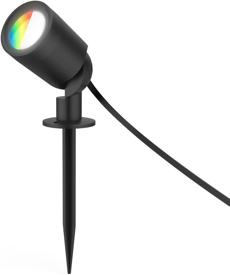 Hama Gartenlampe Erweiterung, LED Gartenstrahler mit Erdspieß, wasserdicht