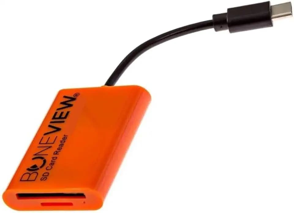 Trail Camera Viewer for iPhone, Corded SD Memory Card Reader Plays Video & Photo on All Apple iOS iPad Tablets and iPhone Model Smartphones (iPhone 15 or Later)
