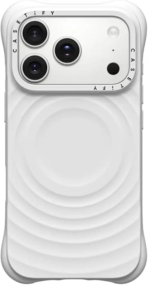 CASETiFY for iPhone 17 Pro Case - Ripple Compatible with MagSafe White