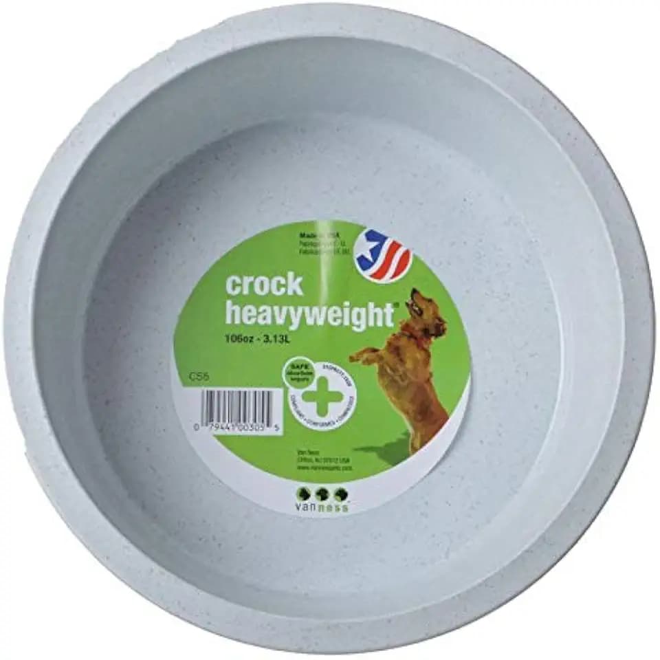 Vanness Jumbo Crock Dog Dish