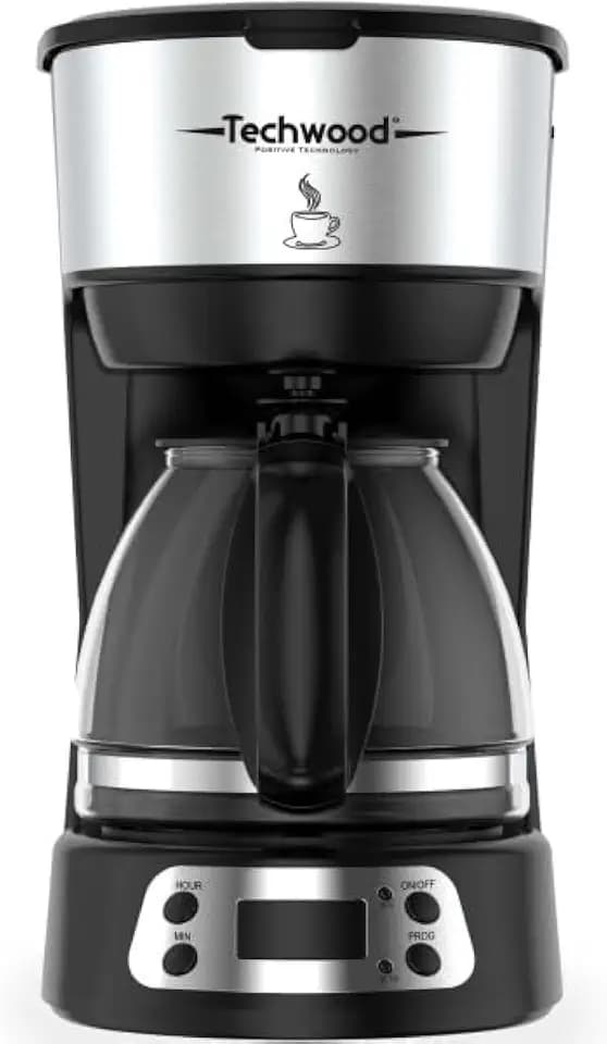Techwood Programmierbare Kaffeemaschine TCA-666P, Black