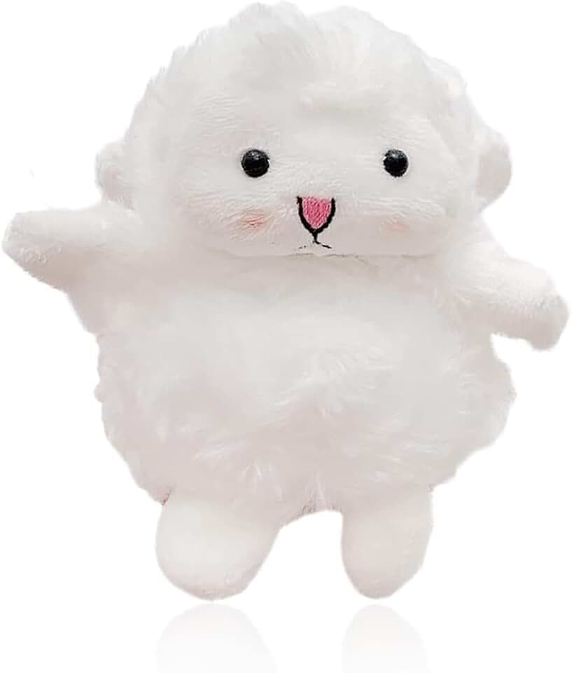 Yatchen Furry Case for AirPods Pro 3,Funny Cute 3D Cartoon Plush Kawaii Sheep Fluffy Soft Warm for AirPods Pro 3rd Generation Carrying Charging Box with Keychain Protector