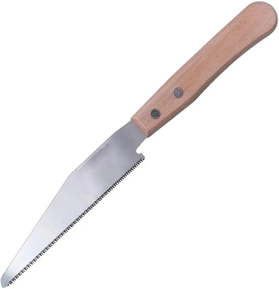Holzbearbeitungssägen, Hartholz fein gezahnte kleine Handsägen, Holzgriffsägen und leichte Gartenbausägen (spitzer Holzgriff)