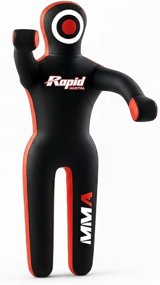Grappling Dummy for MMA, BJJ & Wrestling – 5FT/6FT Unfilled Training Dummy with Moveable Arms & Legs for Judo & Throw Practice
