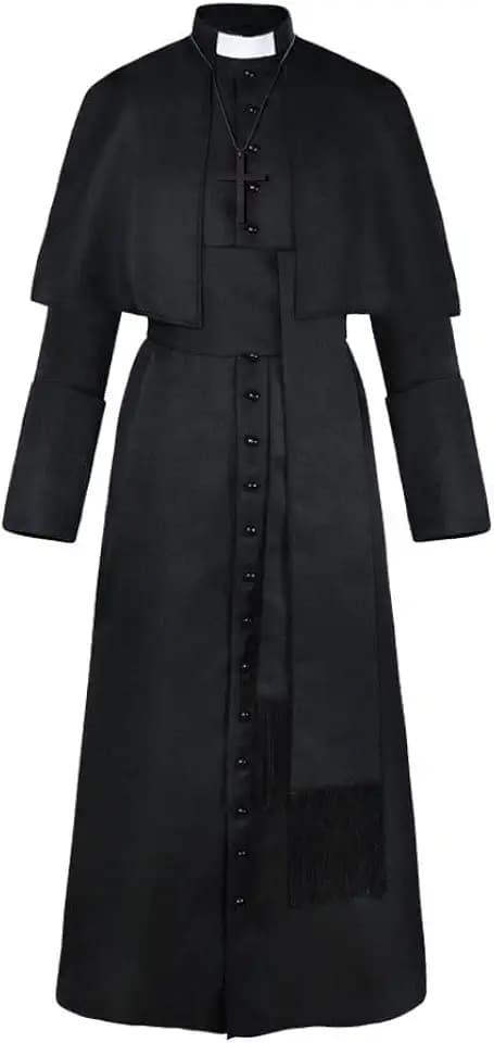 Men's Tunic Costume Halloween Medieval Monk Priest Renaissance Cosplay