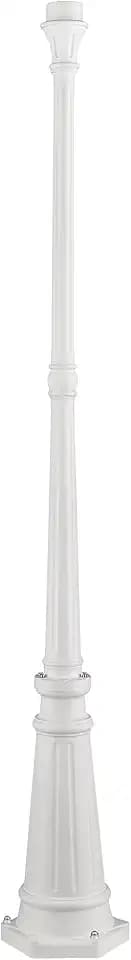 Livex Lighting 7709-03 Outdoor Cast Aluminum Post, White 74" x 9.5"