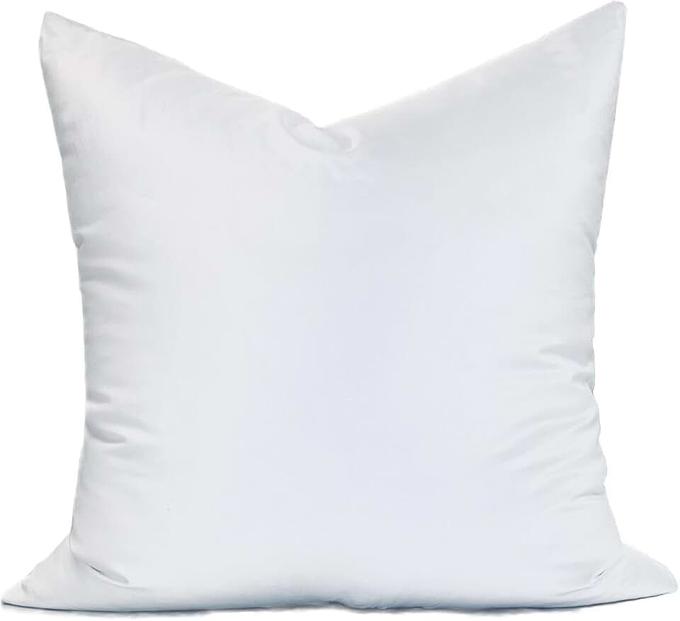 MoonRest® 27x27 Inch Synthetic Down Alternative Square Pillow Insert Form Stuffer for Sofa Shams, Decorative Throw Pillow, Cushion and Bed Pillow Stuffing - Hypoallergenic 27“X 27”