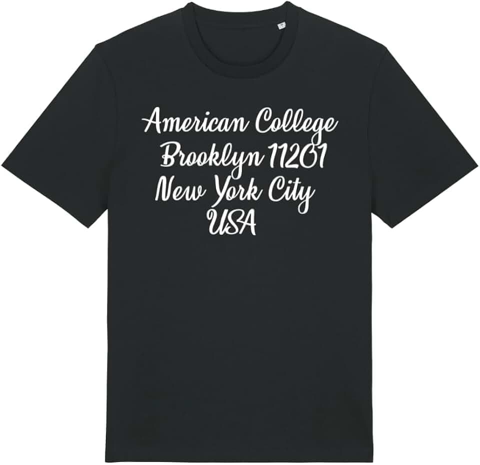 AMERICAN COLLEGE USA Unisex Herren Damen Manner Frauen T-Shirt