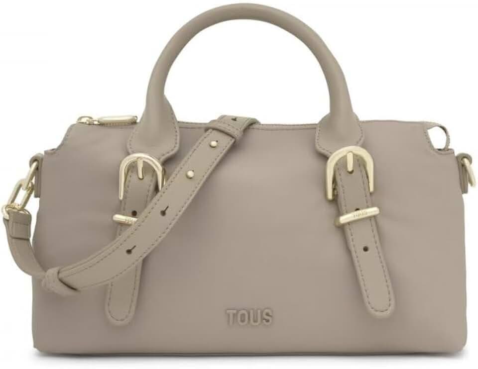 TOUS Damen Bowling M Buckles Soft Topo Damentasche, grau