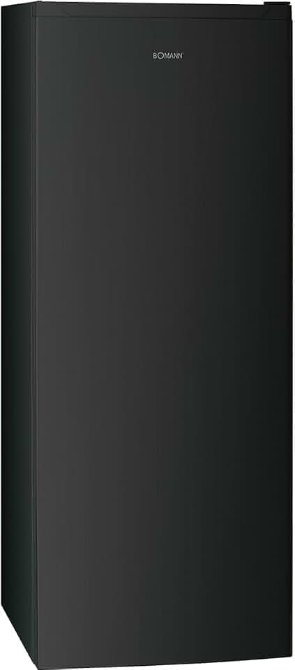 Bomann® Gefrierschrank Nofrost freistehender Tiefkühlschrank 161 L | Total No Frost - nie wieder abtauen - Schnellgefrierfunktion u. MultiAirflow-System | Türanschlag wechselbar | GS 7343 dark inox