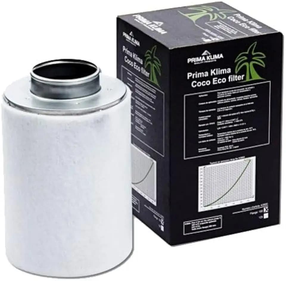 Prima Klima ECO Line Aktivkohlefilter 250m3 100mm Grow Filter AKF, Weiß