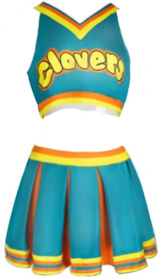 VintageCos Clovers Cosplay Costume Green Cheerleader Clovers Uniform Women Halloween Outfits