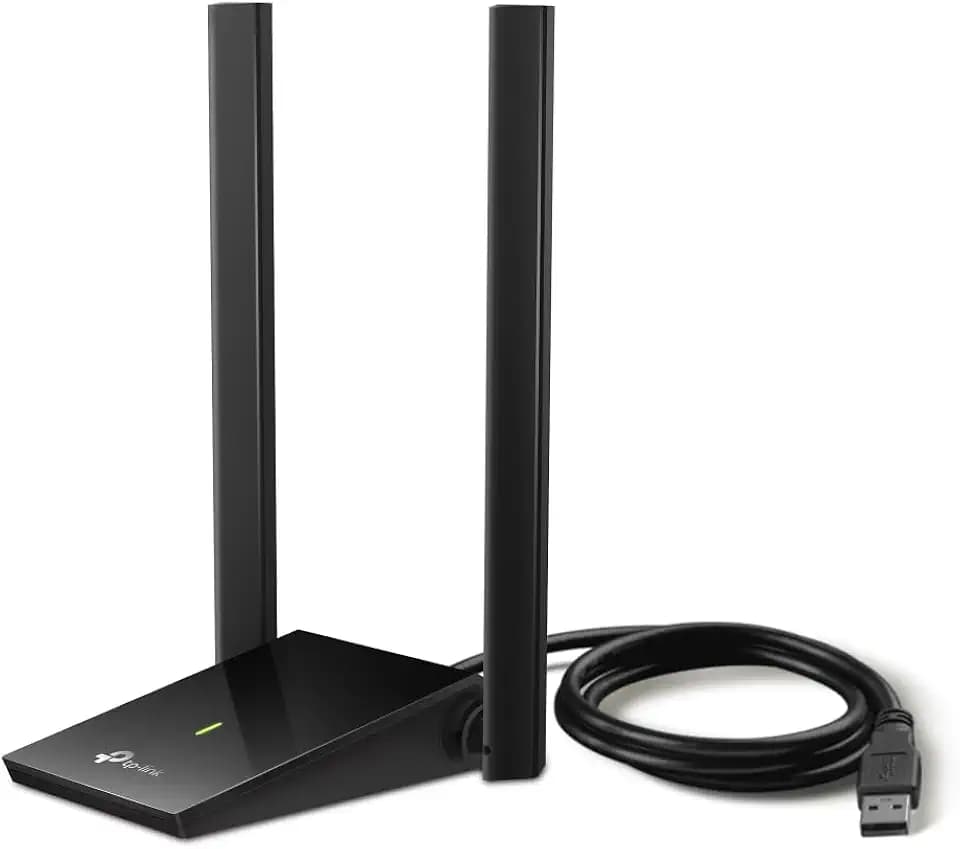 TP-Link Archer T4U Plus AC1300 Dual-High-Gain-Antennen WLAN-USB-Adapter(400Mpit/s auf 2,4 GHz Band und 867Mbit/s auf 5 GHz Band, USB 3.0 Port, Dual High-Gain-Antennen, MU-MIMO) Schwarz