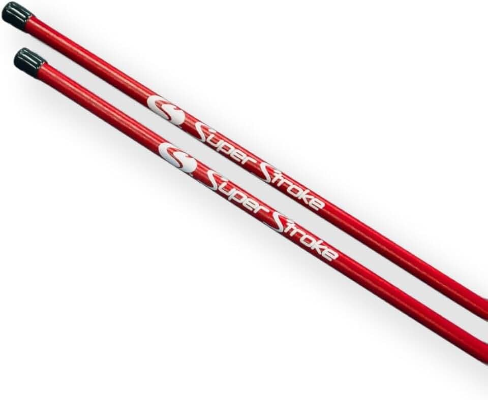 SuperStroke Golf Alignment Sticks 45" Fiberglass Rods, Full Swing Training Aid Kit, Help's with Posture Correction and Shot Accuracy (Set of 2)