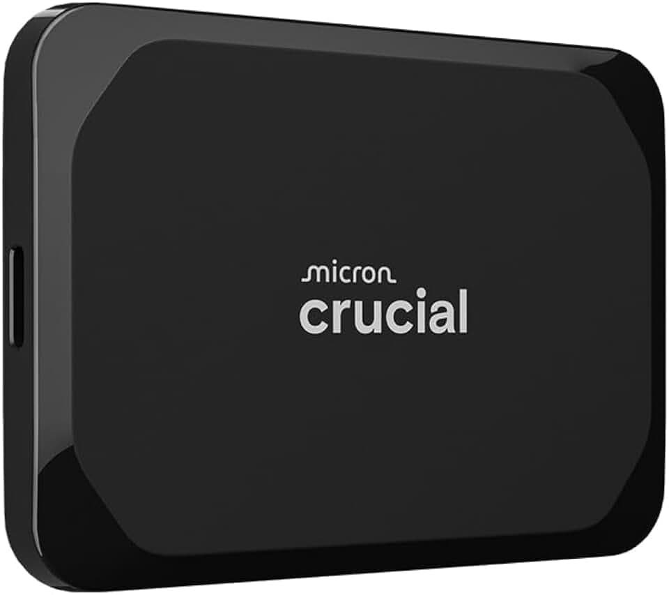 Crucial X9 4TB Externe SSD Festplatte, bis zu 1050MB/s, kompatibel mit PC, Mac und Spielekonsolen, Portable Solid State Drive, USB-C 3.2 - CT4000X9SSD902