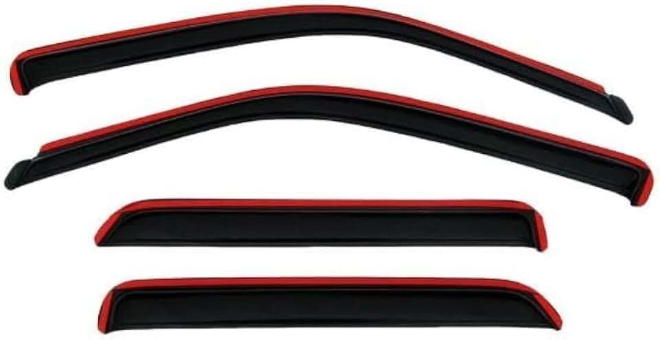 in-Channel Rain Guards for 2024-2026 Toyota Tacoma Double/EXT CAB ONLY | Window Vent Visors, 4 pcs. - Smoke | 194270
