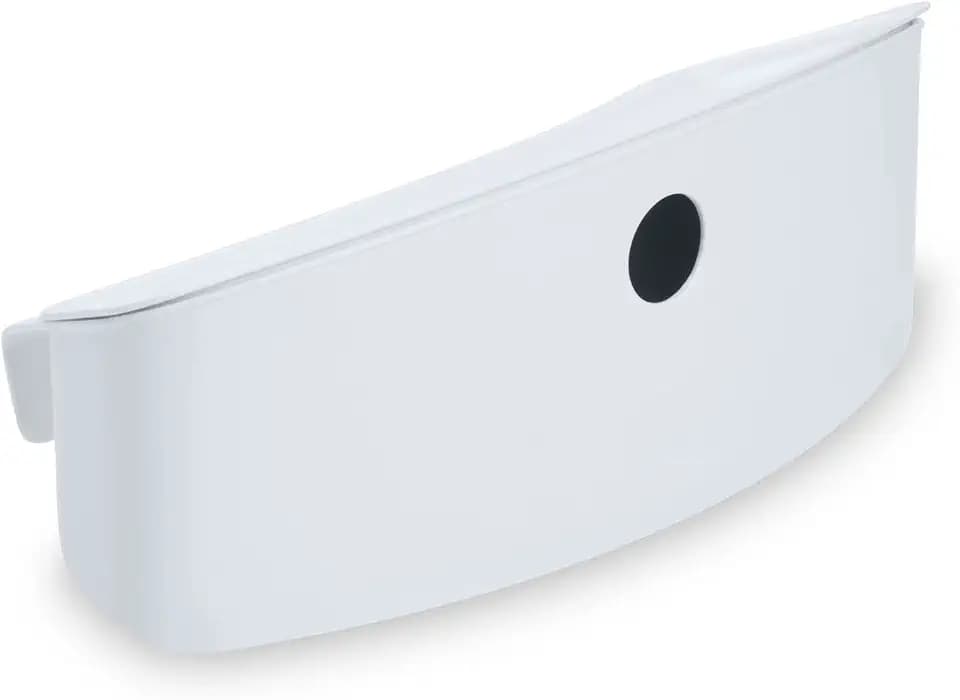 hauck Organizer für Hochstühle Alpha+, Beta+, Arketa - Aufbewahrungsbox mit Deckel zum Aufhängen, Einfache Befestigung an der Rückenlehne, Leicht Erreichbar, Belastbar bis 3 kg, Abwischbar (White)
