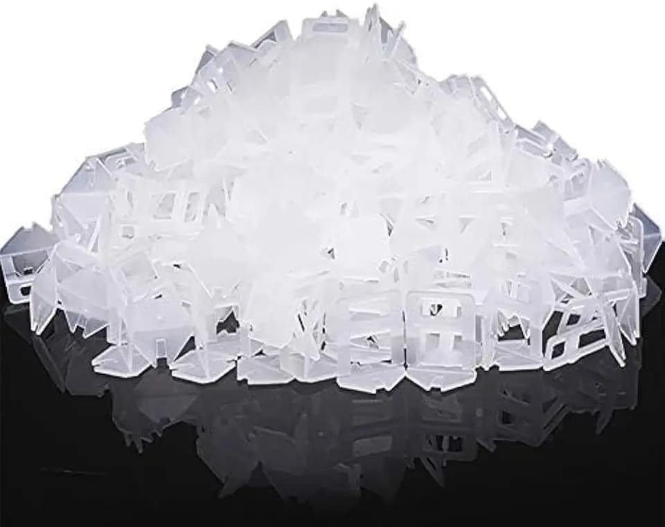 DGSL Tile Leveling System Clips - 500-Piece DIY Tiles Leveler Spacers - Tile Leveling System for Professional Ceramic Tile and Stone Installation (1/8 Inch)