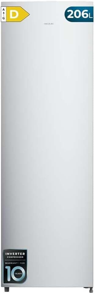 Cecotec Gefrierschrank Bolero CoolMarket UF 206 Dual Inox D. 206 Liter