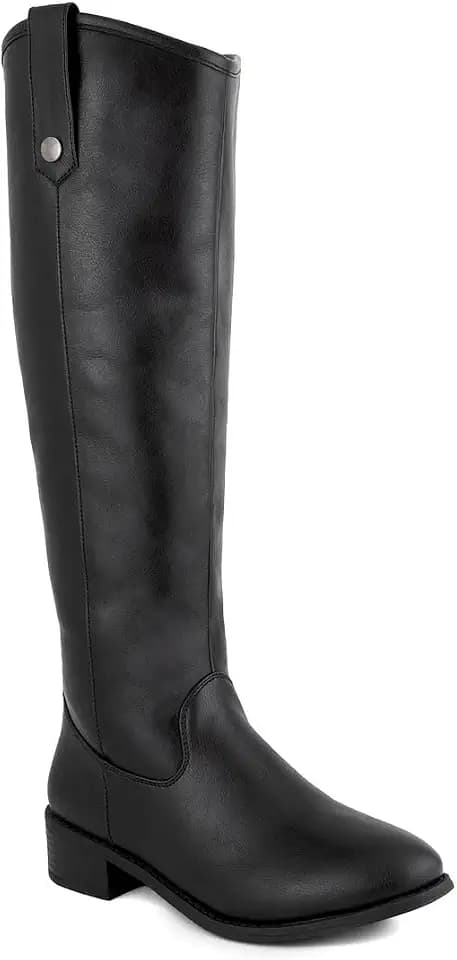 LONDON FOG Womens Irie Riding Boot, Regular and Wide Calf colors available