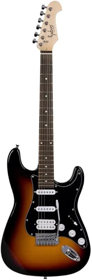 Monoprice 6 String Solid-Body Electric Guitar, Right (610036), Sunburst