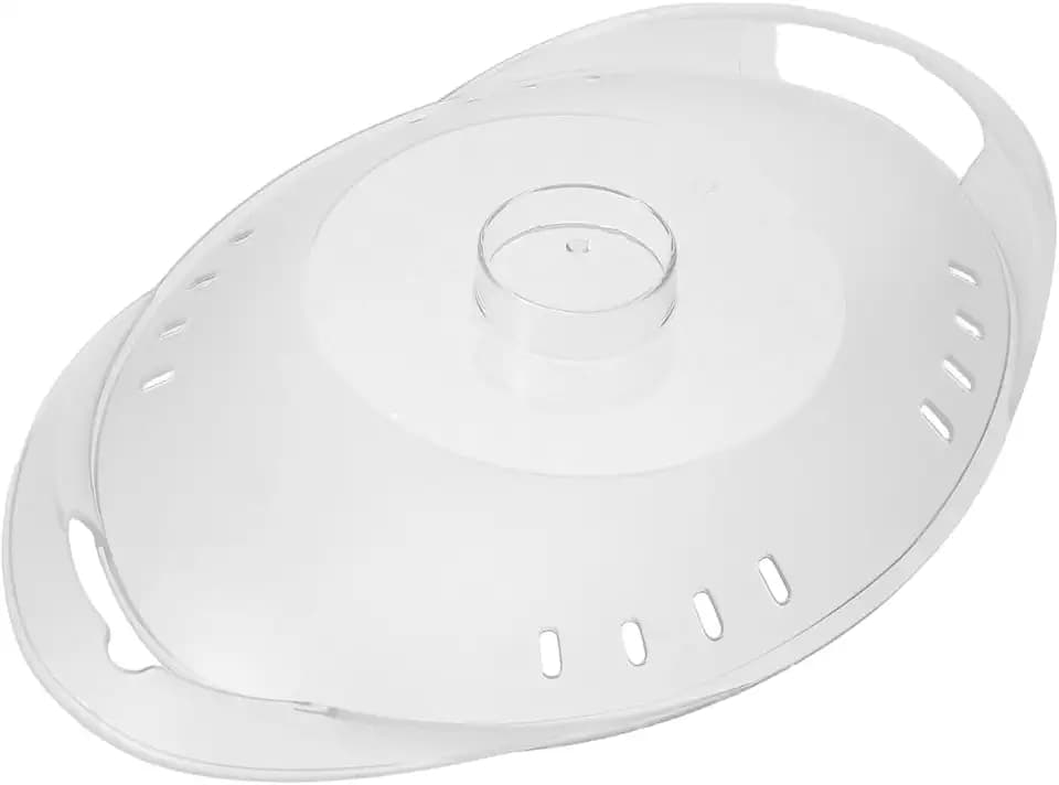 Transparenter Kunststoffdeckel für Küchenmaschinen, Rührschüssel Abdeckung kompatibel mit Thermomix TM6, TM5 und 31. Ersatzdeckel für Dampfgarer und Standmixer, hitzebeständig, durchsichtig.