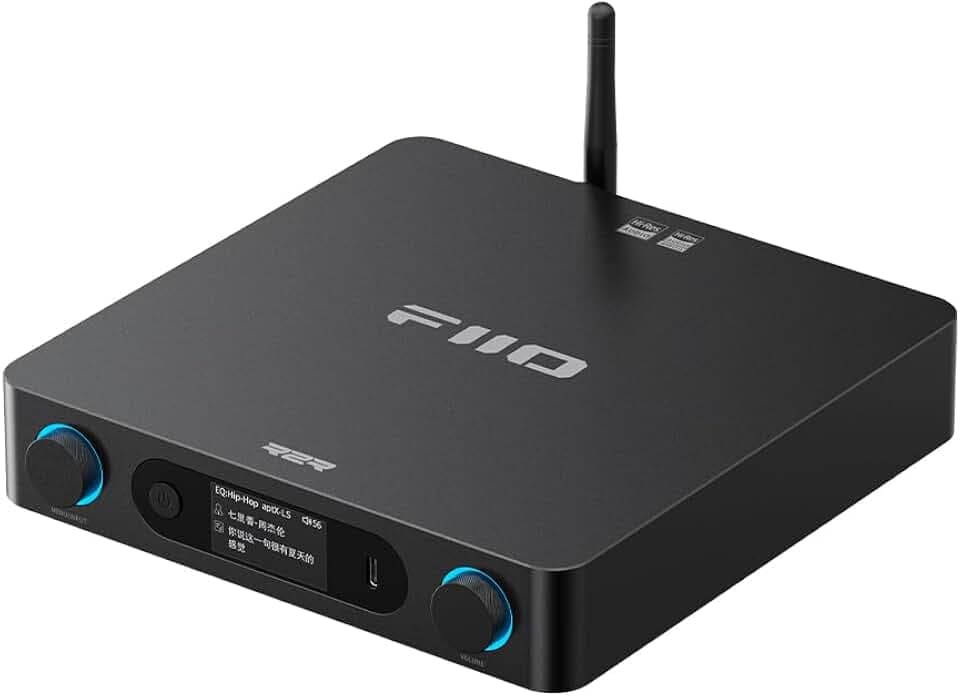 FiiO BR15 R2R High-Resolution Bluetooth 6.0 Audio Receiver with QCC5181, aptX Lossless & LDAC, 24-Bit R2R DAC, USB/Optical/Coaxial Input, RCA/XLR Output, Wireless HiFi Upgrade for Home Audio (Black)