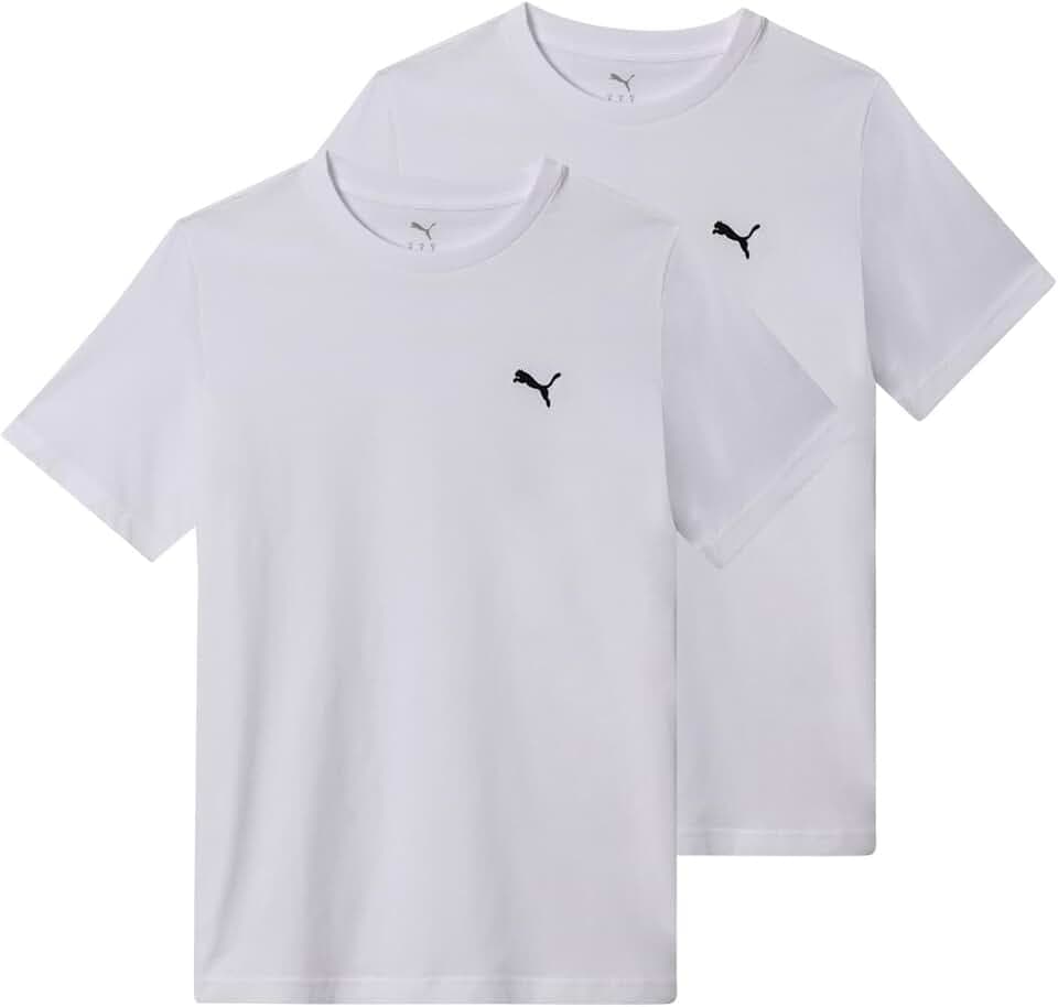 2 er Pack Puma ESS Logo Tee Multipack M T-Shirt Herren Rundhals 692313 52