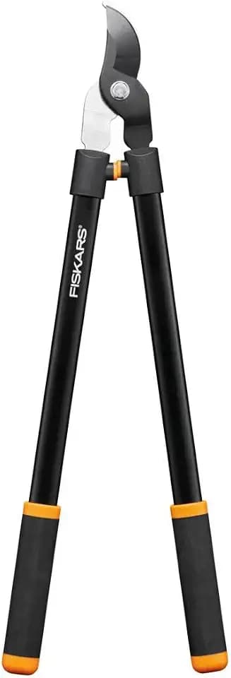 Fiskars Bypass-Astschere für frisches Holz, Antihaftbeschichtet, Gehärteter Präzisionsstahl, Länge: 81 cm, Schwarz, L11, 1027541