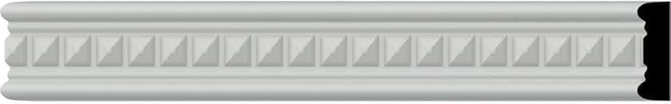Endurathane Swindon Chair Rail, 1 1/2"H x 1/2"P x 94 1/2"L (1/2"Repeat), Factory Primed