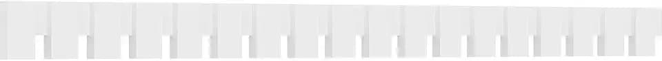 5"H x 1"P x 92 1/4"L Wilson Architectural Grade PVC Dentil Block Trim for 14/12 Roof Pitch Right