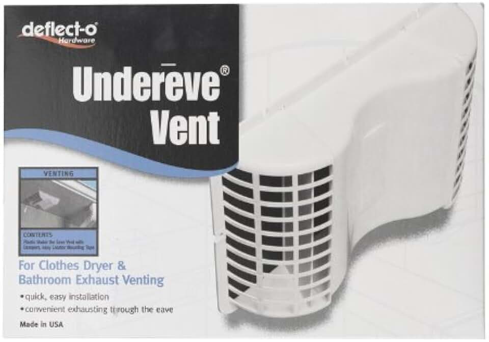 Deflect-O Undereave Vent 2-1/4 " H X 7 " W X 10-1/8 " L, 4-13/16 " White