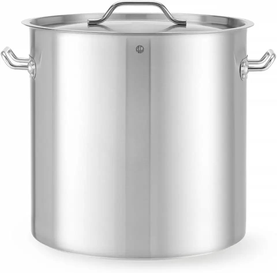HENDI Kochtopf, hoch, mit Deckel, 50L, ø400x(H)400mm, Edelstahl