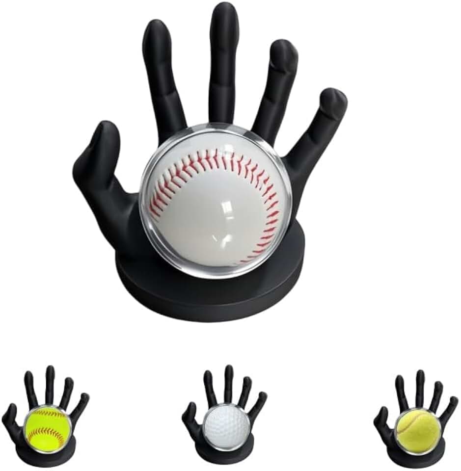 Baseball Display Stand, Softball Display Stand, Baseball Room Decor, Study Furniture, Halloween Gothic Decor, Transparent Baseball Stand (with UV-Resistant Acrylic)