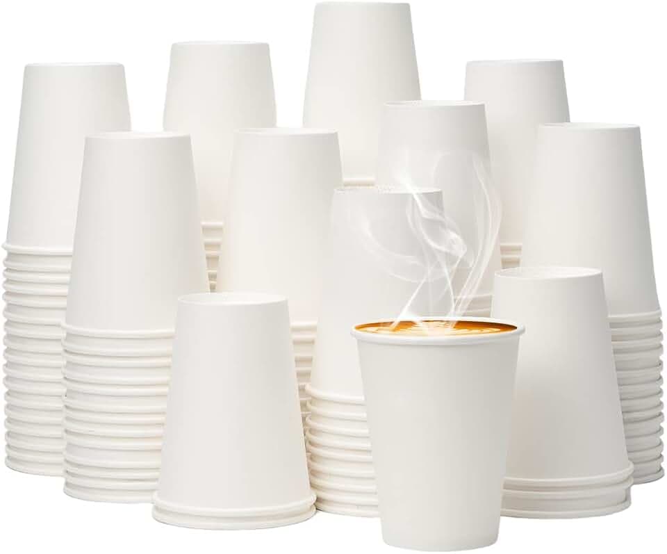 YEEHAW 12 oz Coffee Cups Disposable Paper Cups 300 Pack