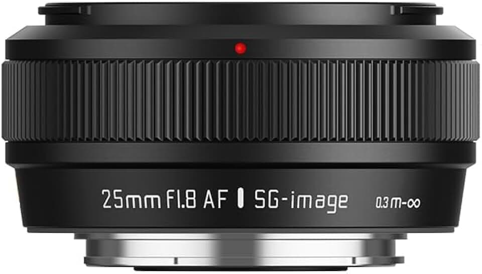 AF25mm f1.8 APS-C Lens for E-Mount Cameras Black