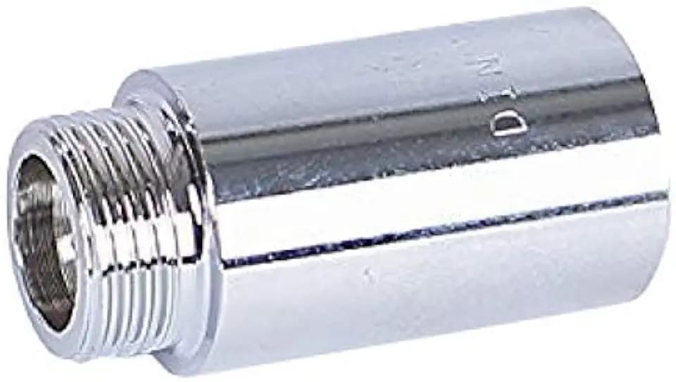 Edelstahl Gewinde Hahnverlängerung 1/2' 3, 4, 5, 6, 8cm (Hahnverlängerung), Länge:3cm