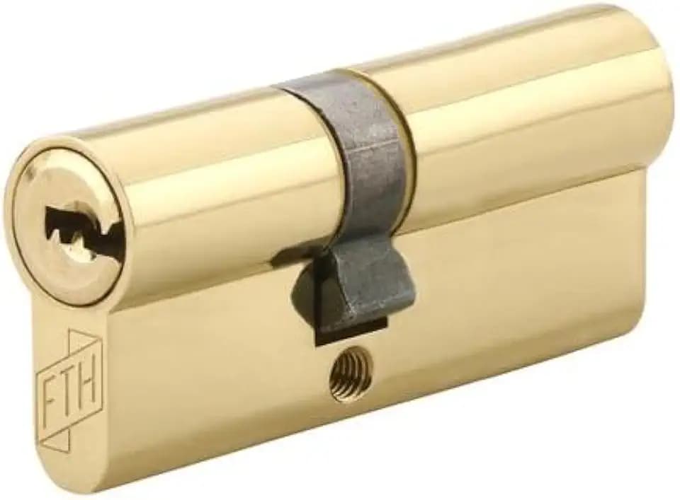 FTH - FTH 6G Doppelschlosszylinder, 30 x 30 mm, Zylinder und Schlüssel aus Messing, Schutz gegen Picking, Bohren und Abreißen, 3 Maulschlüssel wendbar