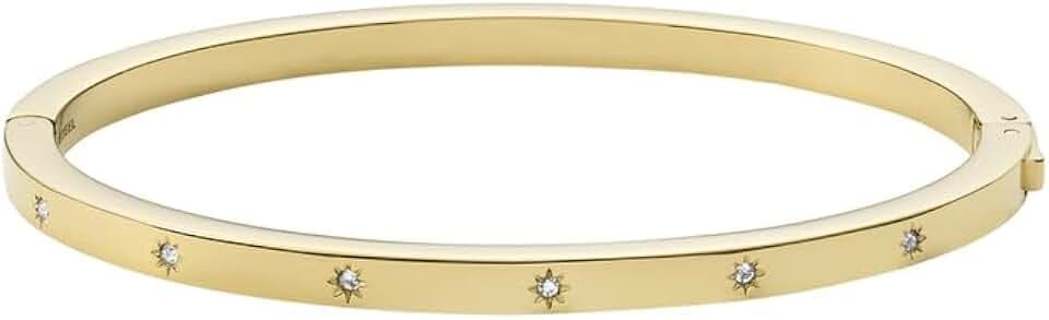 Fossil Armband Für Frauen Sutton, Länge: 61mm X 57mm, Breite: 4mm Gold-Edelstahl-Armband, JF03872710