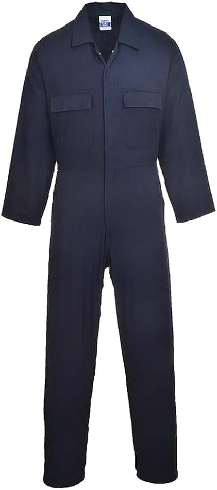 Portwest S998 Euro Baumwoll Overall 1 Gesäßtaschen Elastischer Bund Leicht