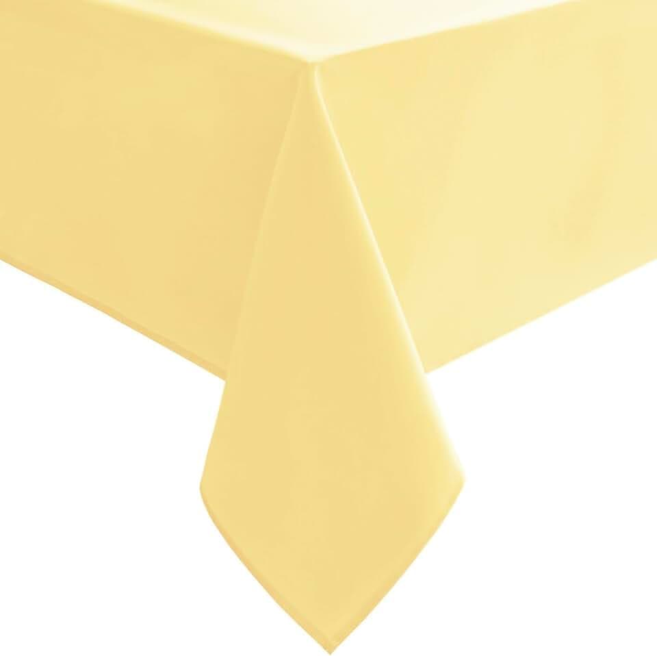 Hiasan Light Yellow Rectangle Tablecloth, 60 x 84 Inch, 1 Pack
