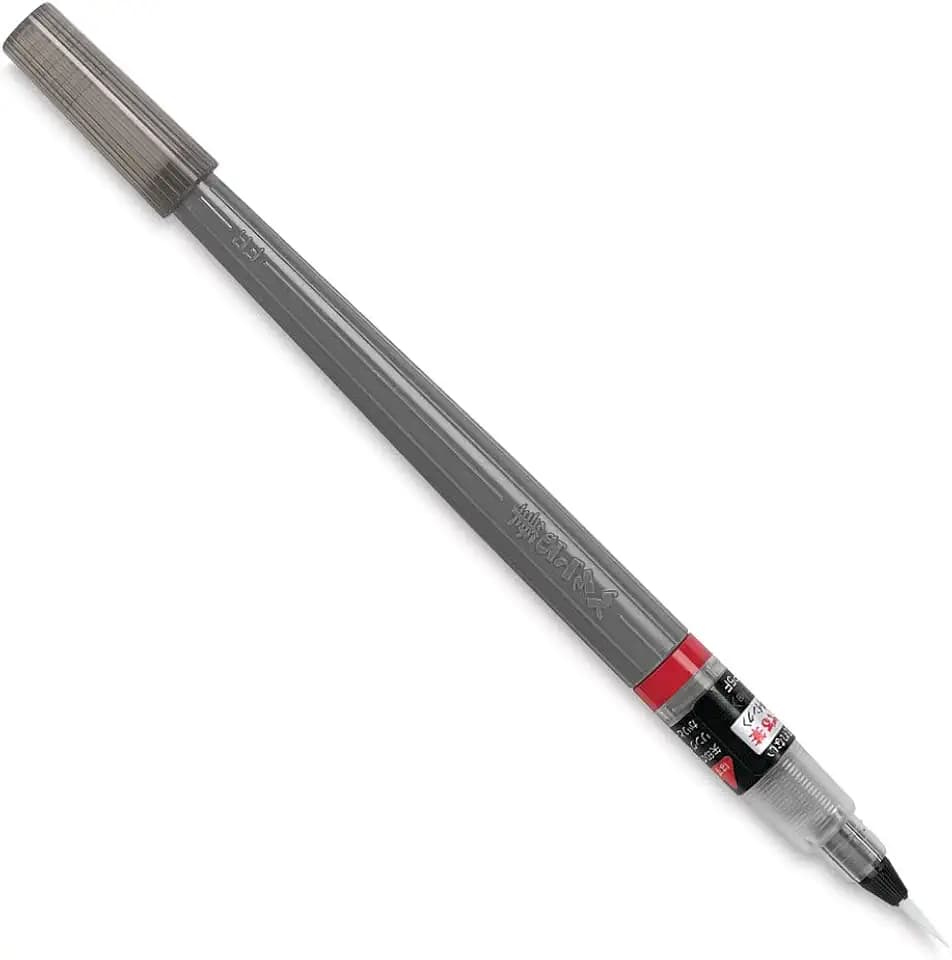 Pentel Arts Color Brush with Pigment Ink, Fine Tip, Black Ink, Pack of 1 (FP5FBPA)