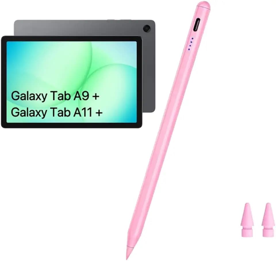 Tab A11+ Stylus Pen for Samsung Galaxy Tab A11/A9/A9+Plus Android Tablet Fast Charging, Precise S Pencil Touchscreens Stylists (Pink)