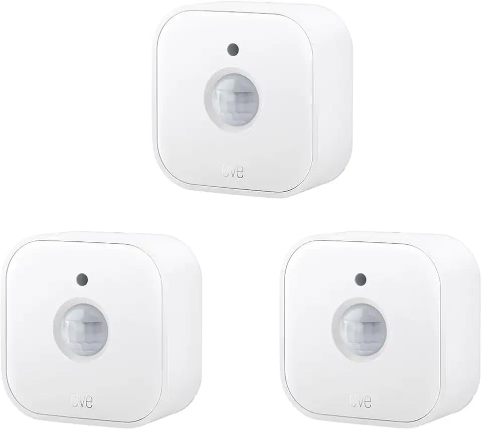 Eve Motion (Matter) 3-Pack – Smart Motion and Light Sensor, IPX3, Automatic Activation of Devices, Future-Proof, Works with Apple Home, Alexa, Google Home, SmartThings, requires Thread Border Router
