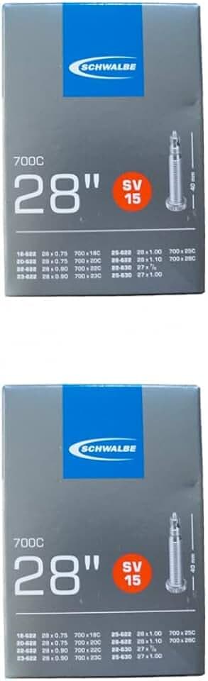 Schwalbe 01152800 Fahrradschlauch, 1 oder 2 Stück, 71 cm (28 Zoll), DV/AV/SV