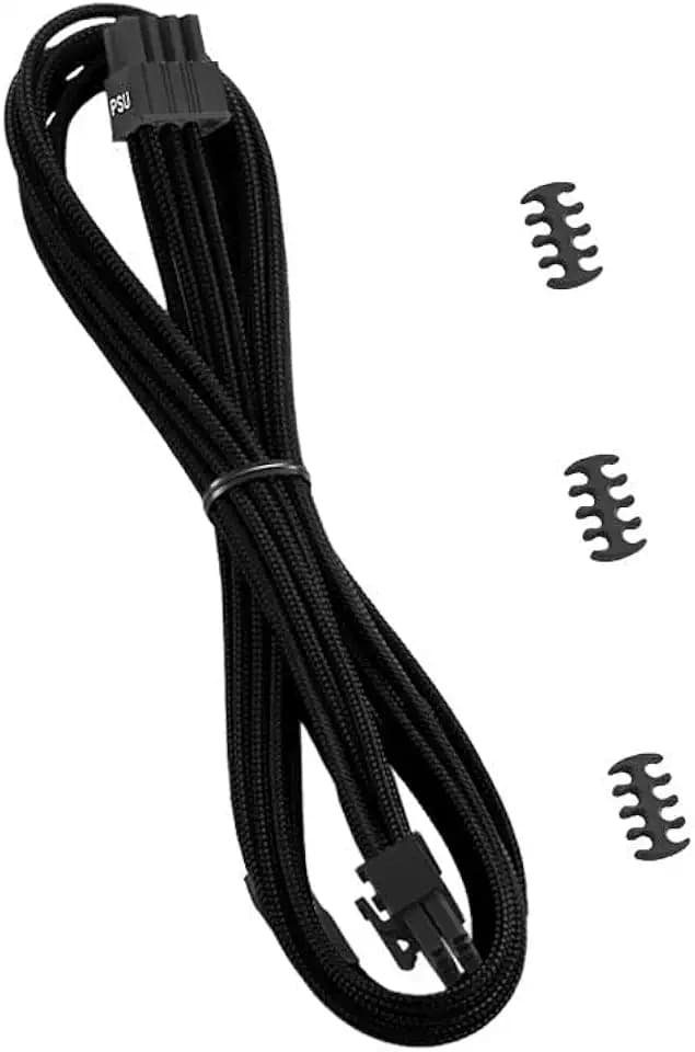 CableMod RT-Series Classic ModMesh Sleeved 8-pin PCI-e Cable for ASUS/Seasonic/Phanteks Revolt (Black, 60cm)