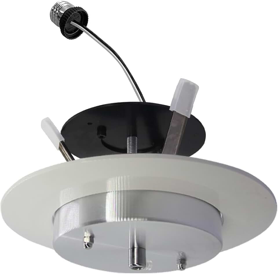 Jolux 5/6" Recessed Can Light Conversion Kit to Pendant,Instant Convert Recessed Light to Pendant Light,Ideal for Kitchen,Bedroom,Livingroom,Island,Chrome-1 Pack